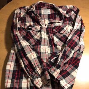 Women’s plaid button down